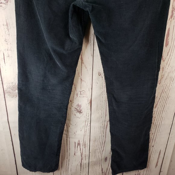 J. Crew Corduroy Jeans Womens Size 31/30 Cropped Below Waist Cotton Black - Picture 7 of 9